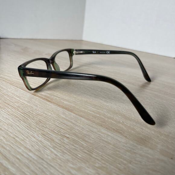 Ray-Ban RB5187 2445 Eyeglasses Brown Green Frames Only 52-16-140 - Picture 7 of 8